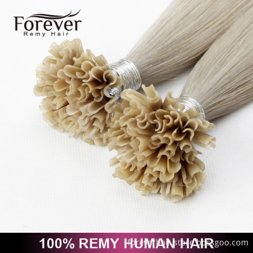Xuchang Forever 100% remy brazilian Human Hair Wholesale Italian Keratin top quality #60Z double drawn 100 cheap remy u tip hair